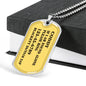 If I Am Found Alone Please Ring, Golden Necklace For Pet Lover