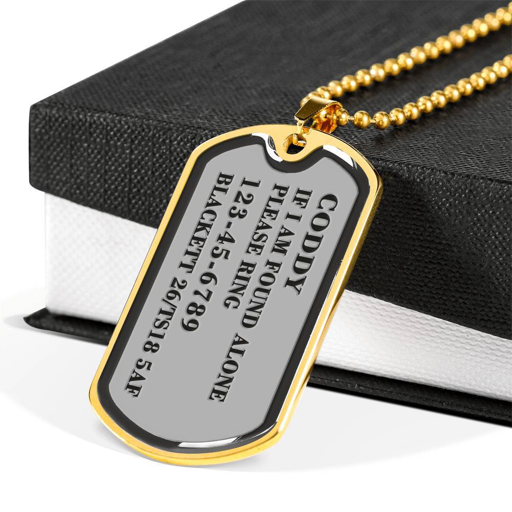 If I Am Found Alone Please Ring, Silver Necklace For Pet Lover