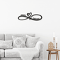 Jewelry Black / 18 Infinity Couples Monogram - Steel Sign