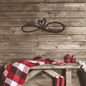 Jewelry Black / 24 Infinity Couples Monogram - Steel Sign