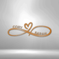 Jewelry Copper / 15 Infinity Couples Monogram - Steel Sign