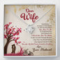 Jewelry 14K White Gold Finish Knot Pendant- Dear Wife You Are My Soulmate