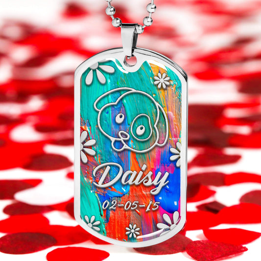 Military Chain Silver Pendant For Dog Lover