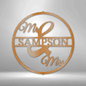 Jewelry Copper / 15 Mr., & Mrs. Circle Monogram