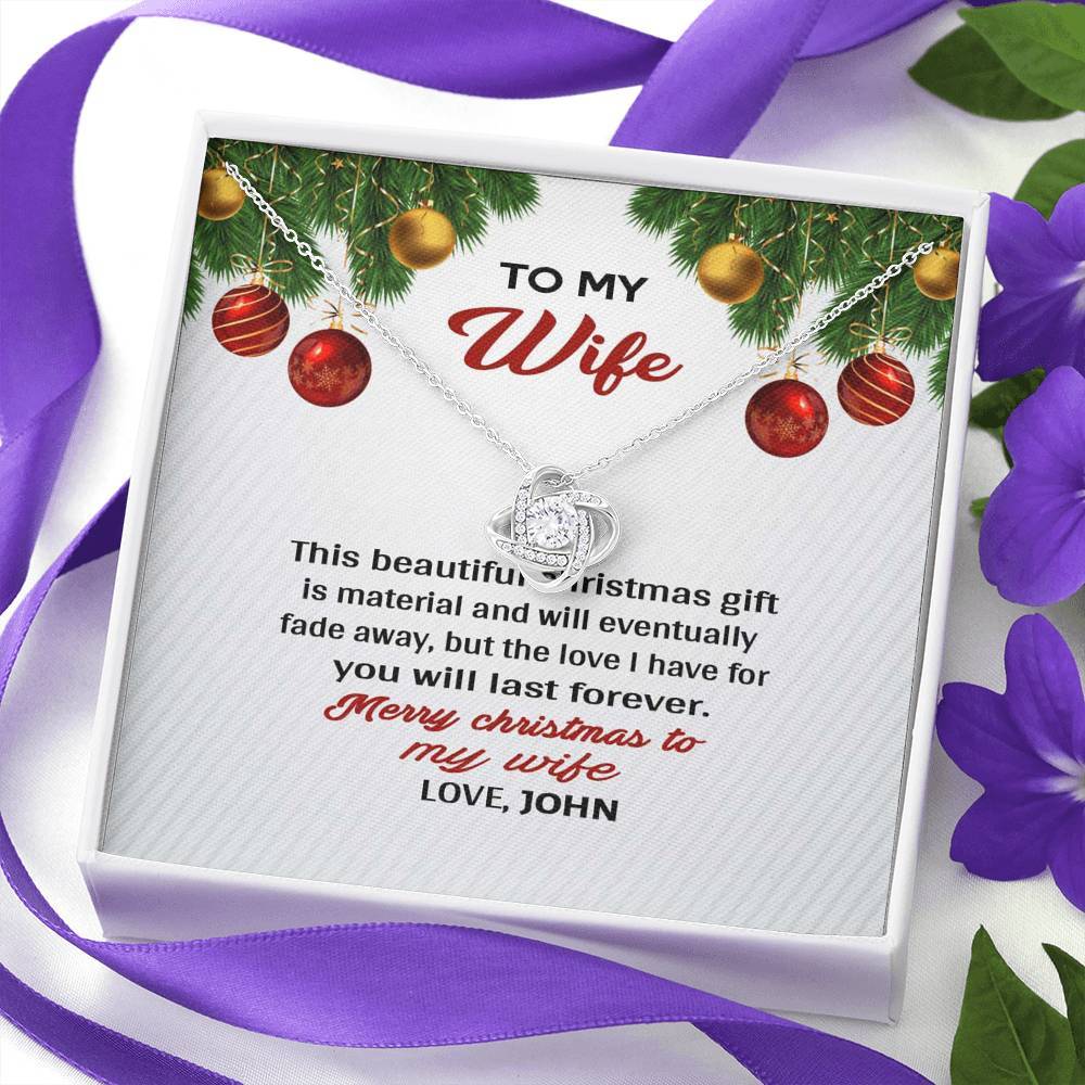Jewelry "Our Love Will Last Forever" Customized Pendant For Christmas