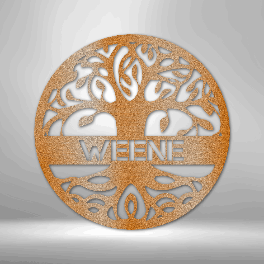 Jewelry Copper / 15 Personalized Life Tree- Steel Sign
