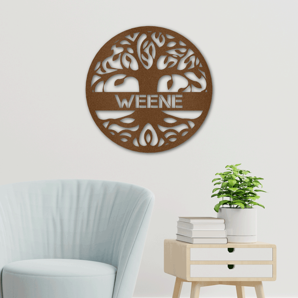 Jewelry Copper / 18 Personalized Life Tree- Steel Sign