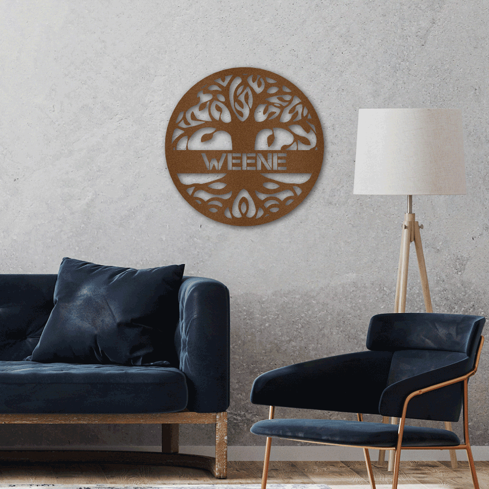 Jewelry Copper / 24 Personalized Life Tree- Steel Sign