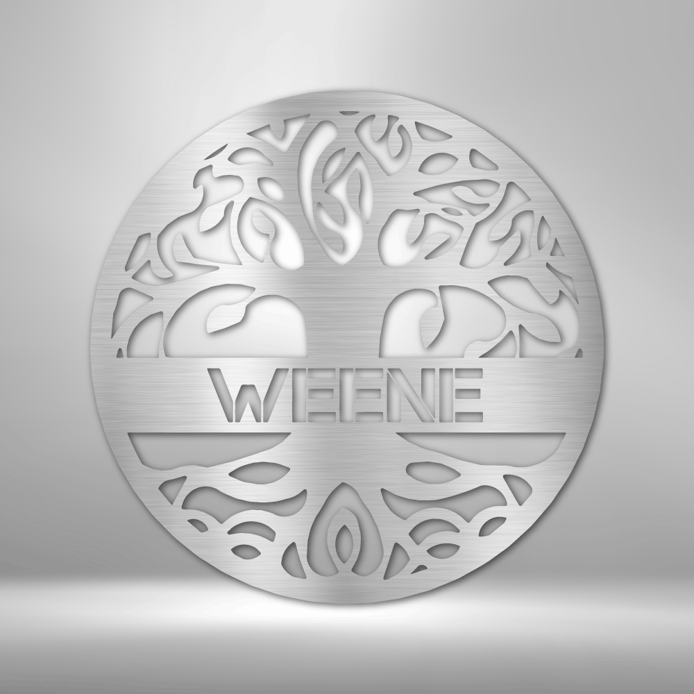 Jewelry Silver / 15 Personalized Life Tree- Steel Sign