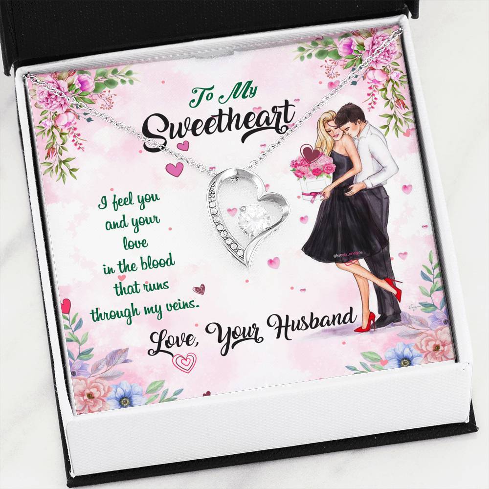Premium Necklace For Your Sweetheart With Message Card