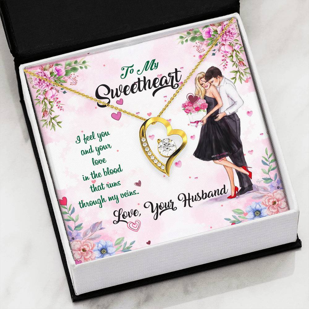 Premium Necklace For Your Sweetheart With Message Card