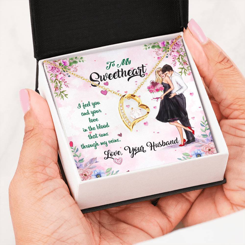 Premium Necklace For Your Sweetheart With Message Card