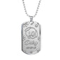 Silver Military Chain Necklace For Dog Lover