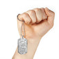 Silver Military Chain Necklace For Dog Lover