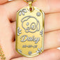 Silver Military Chain Necklace For Dog Lover
