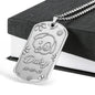 Silver Military Chain Necklace For Dog Lover