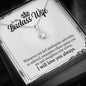 Jewelry "To My Badass Wife" Alluring Beauty Silver Pendant