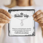 Jewelry "To My Badass Wife" Alluring Beauty Silver Pendant