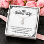 Jewelry "To My Badass Wife" Alluring Beauty Silver Pendant