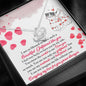 Jewelry To My Girlfriend I Can Not Imagine My Life Without You- Necklace With Message Card
