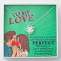 Jewelry 14K White Gold Finish To My Love-Knot Necklace