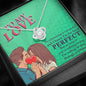 Jewelry 14K White Gold Finish To My Love-Knot Necklace