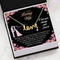 To My Loving Wife Customized Love Pendant