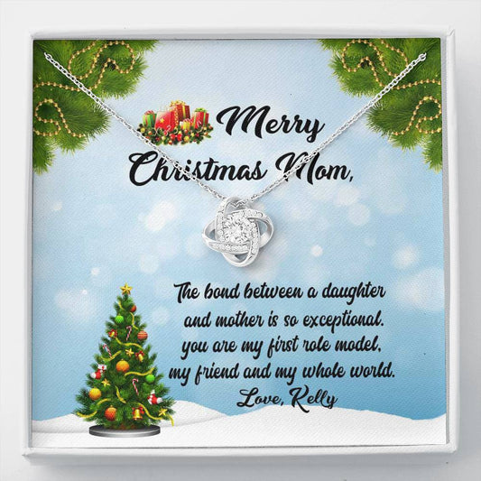 Jewelry "To My Mom You are My First Role Model" Custom Knot Pendant