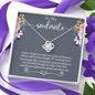 Jewelry To My Soulmate Love Knot Necklace With Message Card