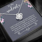 Jewelry To My Soulmate Love Knot Necklace With Message Card