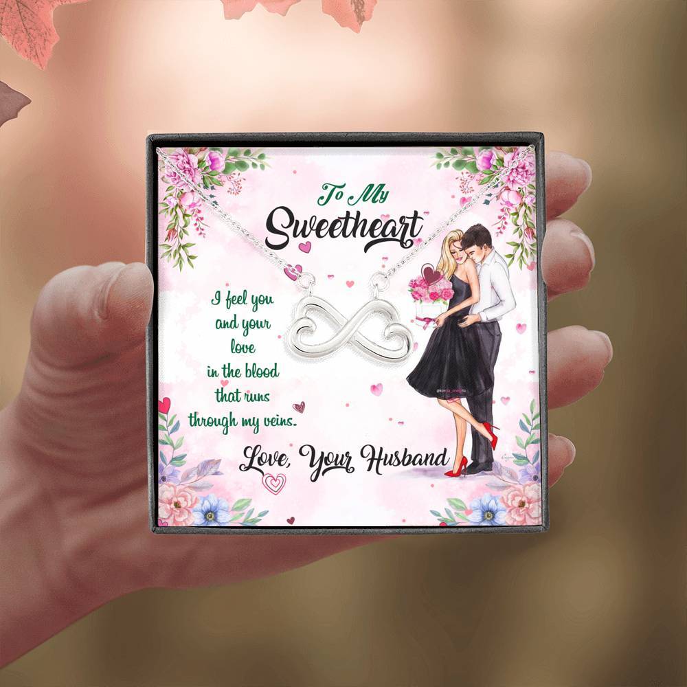 "To My Wife I Feel You & Your Love In My Blood" Gift From Husband