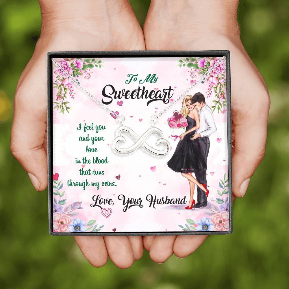 "To My Wife I Feel You & Your Love In My Blood" Gift From Husband