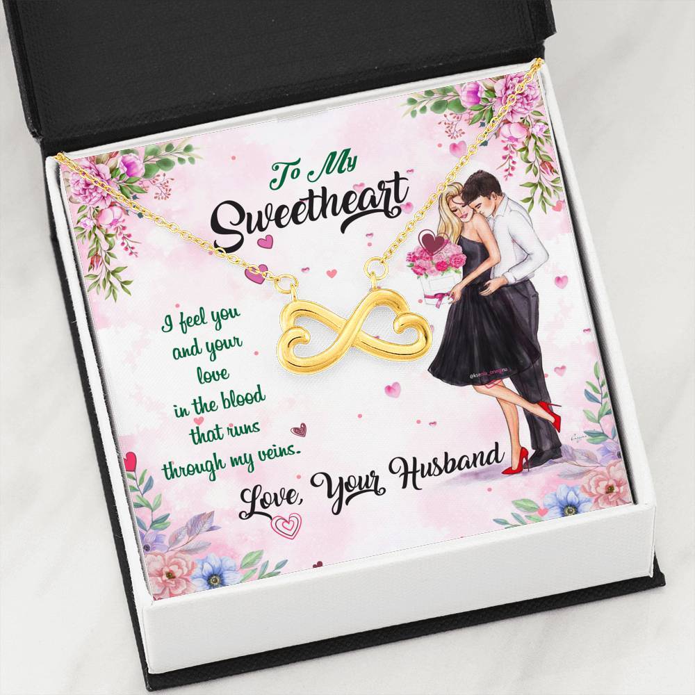 "To My Wife I Feel You & Your Love In My Blood" Gift From Husband