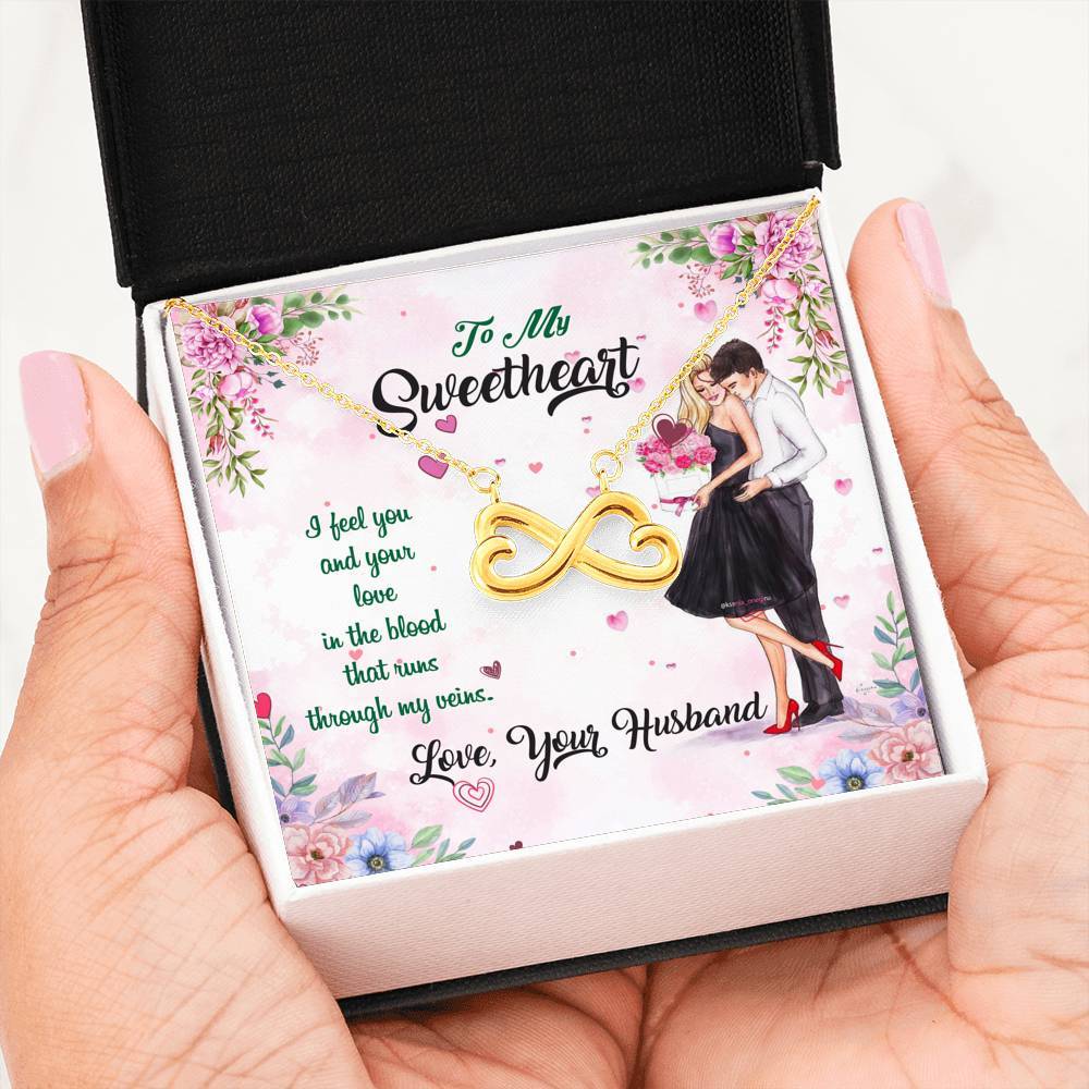 "To My Wife I Feel You & Your Love In My Blood" Gift From Husband