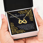To My Wife I'll love you til the end of time - Infinity Love Necklace With Message Card