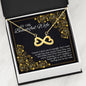 To My Wife I'll love you til the end of time - Infinity Love Necklace With Message Card