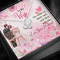 Jewelry 14K White Gold Finish To My Wife Knot Necklace With Message Card