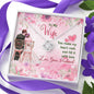 Jewelry 14K White Gold Finish To My Wife Knot Necklace With Message Card