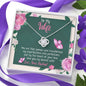 Jewelry 14K White Gold Finish To My Wife-Love Knot Necklace