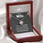 Jewelry To My Wife, Loving Is You My Life Knot Pendant With Message Card