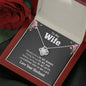 Jewelry To My Wife, Loving Is You My Life Knot Pendant With Message Card