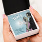 To My Wife "My Every Day Start And Ends With Loving You" Necklace with Custom Name Gift Card