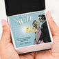 To My Wife "My Every Day Start And Ends With Loving You" Necklace with Custom Name Gift Card