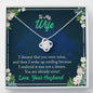 Jewelry 14K White Gold Finish To My Wife Necklace-You Are Already Mine