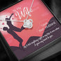 Jewelry 14K White Gold Finish To My Wife Pendant-I Gave My Heart To You