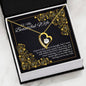 "To My Wife You Are The Best Gift Of My Life " Heart Pendant With Message Card
