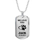 We Love You Pet Necklace