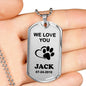 We Love You Pet Necklace