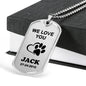 We Love You Pet Necklace