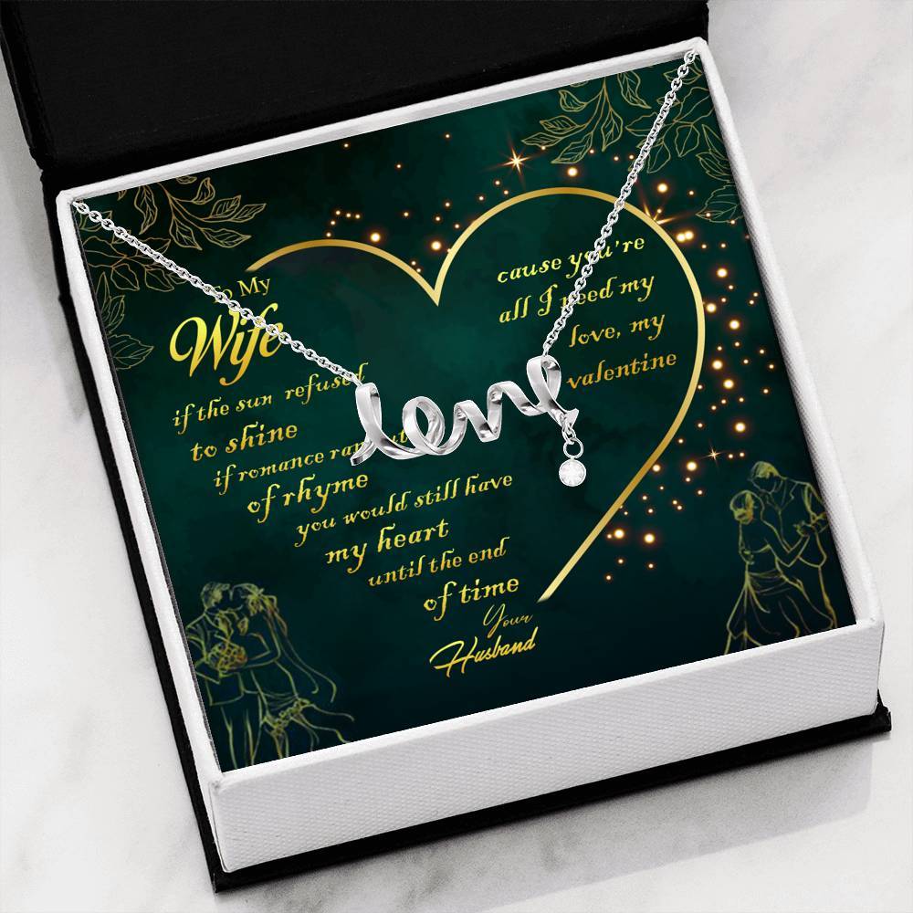 You Are All I Need Custom Love Pendant